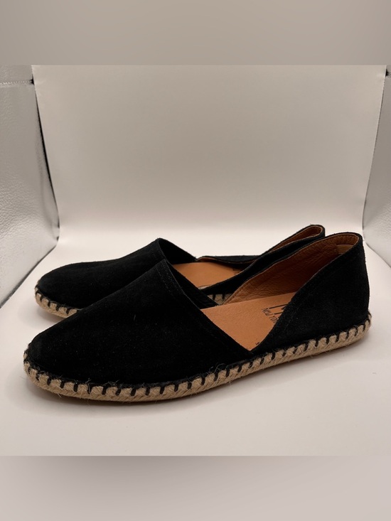 Miz Mooz Shoes - Miz Mooz Suede Espadrille Flats Carmena Black size 40 US 9-9.5 Suede